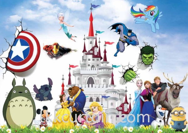  Cartoon Series Wall Mural and Blinds Series Johor Bahru (JB), Malaysia, Kulai Supplier, Suppliers, Supply, Supplies | LKK Curtain