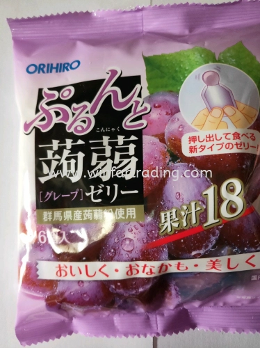 ONIHIRO KONNYAKU GRAPE POUCH JERRY 120G (20X6) 4571157244340