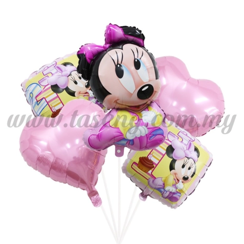 Foil Balloon Set (Baby Minnie) - 5 in 1 (FB-MC-T022)