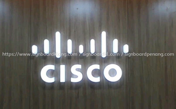 Cisco 3D LED acrylic box up lettering signage at Kuala Lumpur  LED Akrilik Huruf Timbul 3D Kuala Lumpur (KL), Malaysia Pembinaan, Pasang, Pembekal | Great Sign Advertising (M) Sdn Bhd