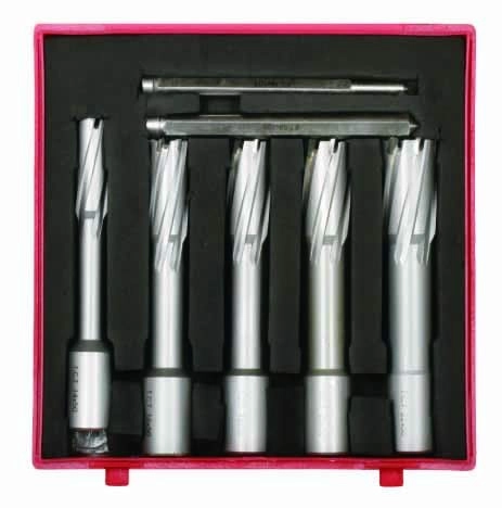 7Pc 50mm Depth Metric T.C.T. Core Drill Kit In Plastic Box (TMCD2085007M)