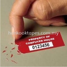Ultra-Destructible Tape/Label Security Seal Adhesive Tapes Adhesive Tape Penang, Malaysia, Simpang Ampat Supplier, Manufacturer, Supply, Supplies | Han Kook Tapes Sdn Bhd