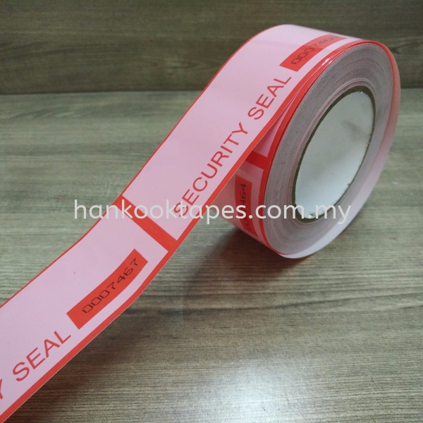 Serial Number Security Tape Security Seal Adhesive Tapes Adhesive Tape Penang, Malaysia, Simpang Ampat Supplier, Manufacturer, Supply, Supplies | Han Kook Tapes Sdn Bhd
