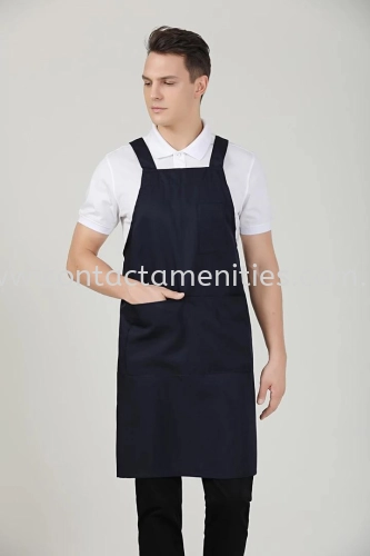 Navy Blue Service Apron