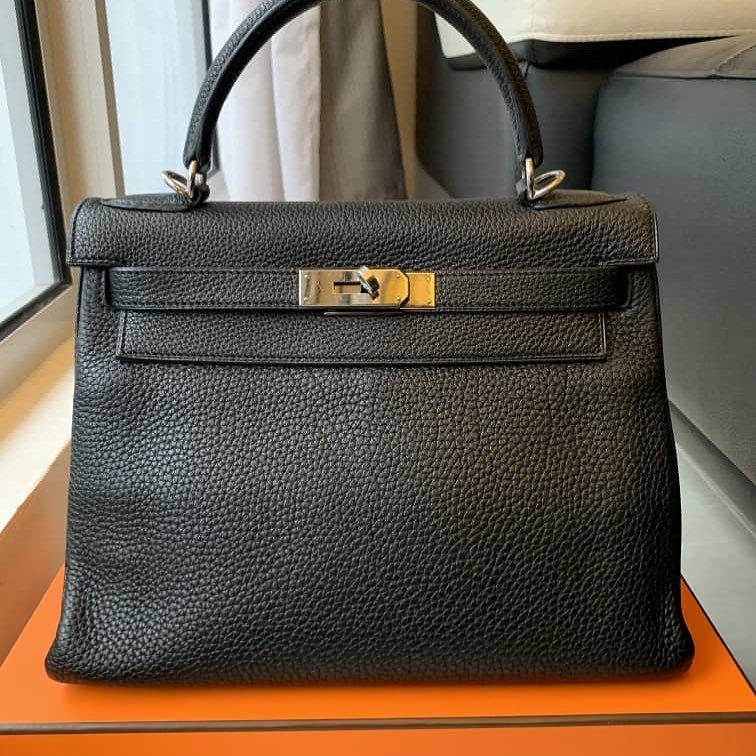 hermes kelly 28 black togo