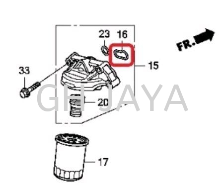 HONDA TAO 2.4 OIL FILTER HOURSING O RING   HONDA Kedah, Sungai Petani, Malaysia Supplier, Suppliers, Supply, Supplies | GH Jaya Autoparts Sdn Bhd