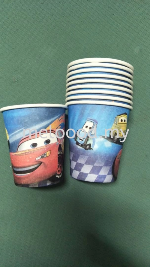 Paper Cup 10'S - Mcqueen car