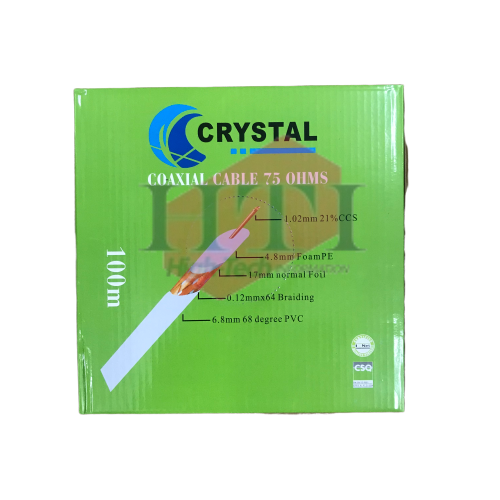 CRYSTAL RG6 CATV COAXIAL CABLE 100M RG6 Coaxial Cable Coaxial Component Johor Bahru (JB), Malaysia Suppliers, Supplies, Supplier, Supply | HTI SOLUTIONS SDN BHD