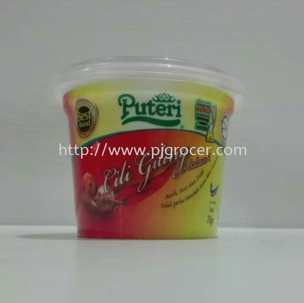 Puteri Chilli Giling 50gm  Puteri Sauces Food Petaling Jaya (PJ), Selangor, Malaysia, Kuala Lumpur (KL) Supplier, Suppliers, Supply, Supplies | PJ GROCER SDN BHD