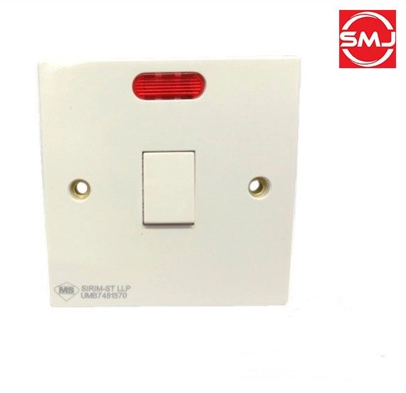 UMS WH220N 20A DP Water Heater Switch c/w Neon (SIRIM Approved)