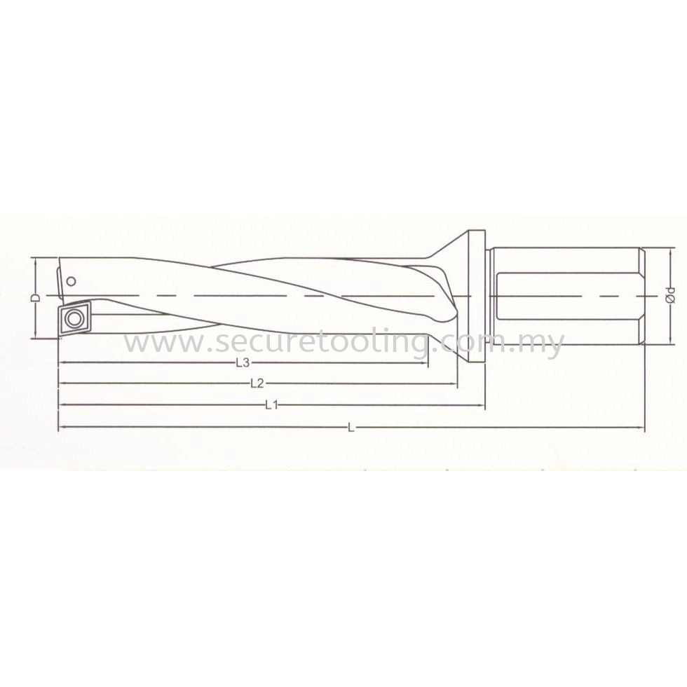 SNF WDXT-Dx3 Insertable High Speed Drills (3 x Diameter Drilling Depth)