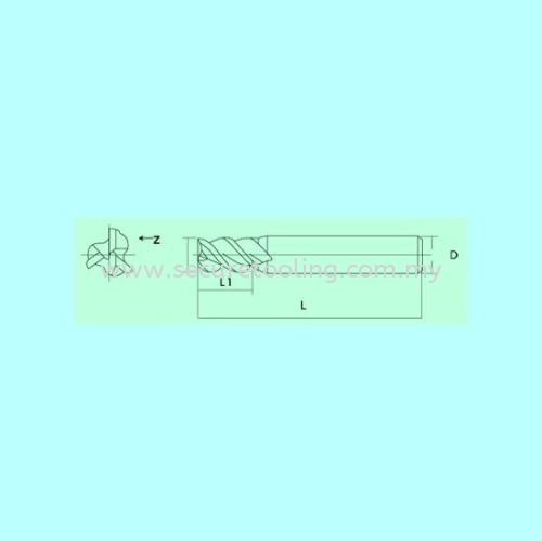 S.A.P A2026 A2026-1 SQUARE TYPE CUTTING ALUMINIUM – 3 Flutes