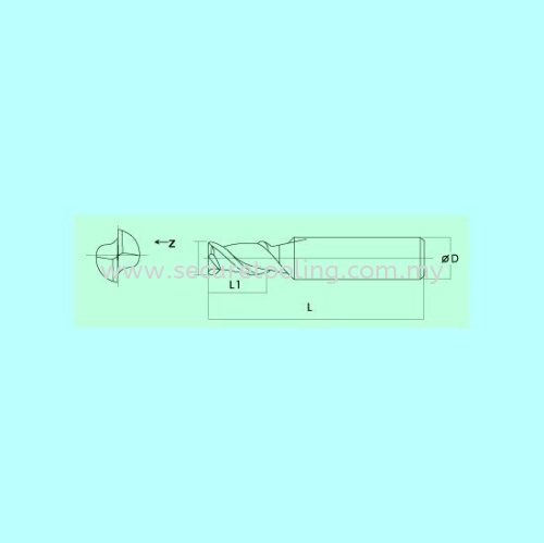 S.A.P A2028 SQUARE TYPE CUTTING ALUMINIUM – 2 Flutes