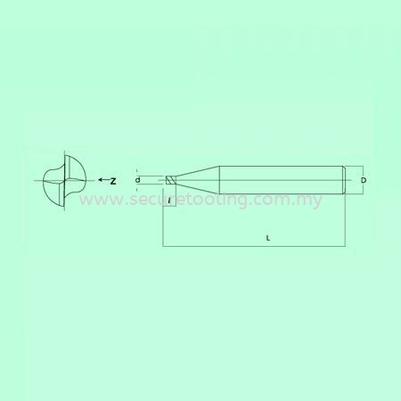 S.A.P S2006 MINITURE SQUARE TYPE – 2 Flutes