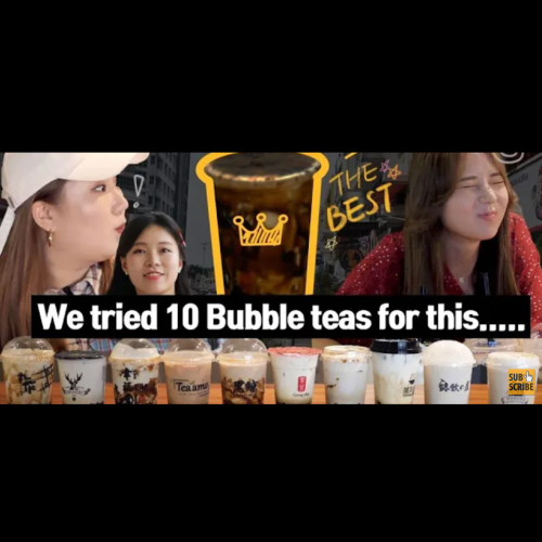 The Best Bubble Tea Recommended by Korean Youtuber