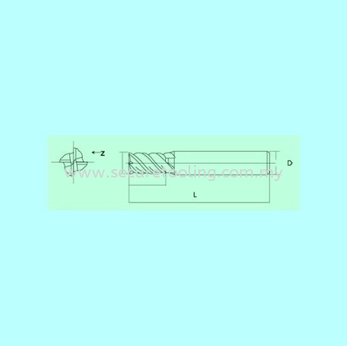 S.A.P S2045 45° SQUARE TYPE – 4 Flutes