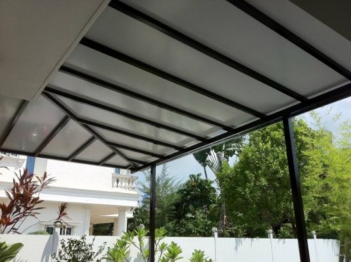 Installation ACP roofing carporch