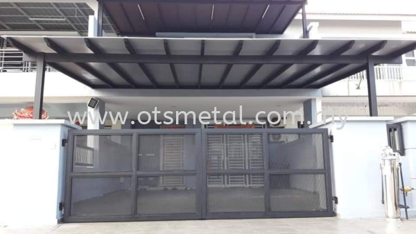 MMG017 Metal Main Gate (Grill) Johor Bahru (JB) Design, Supplier, Supply | OTS Metal Works