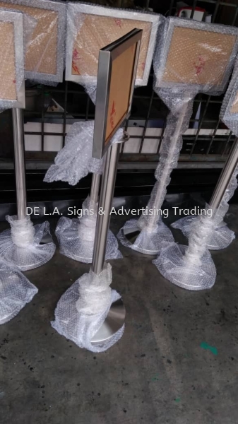 Stainless Steel Stand A4, A3, Vertical or Horizontal Stainless Steel Stand Kuala Lumpur (KL), Malaysia, Selangor, Perindustrian KIP Manufacturer, Supplier, Supply, Supplies | DE L.A. Signs & Advertising Trading
