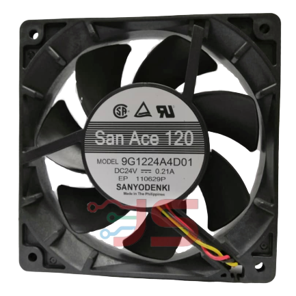 SANYO DENKI Axial Fan DC24V 0.21A 3 Lead wires DC24V Axial Fans Cooling & Thermal Management Melaka, Malaysia, Batu Berendam Supplier, Suppliers, Supply, Supplies | Jit Sen Electronics Sdn Bhd