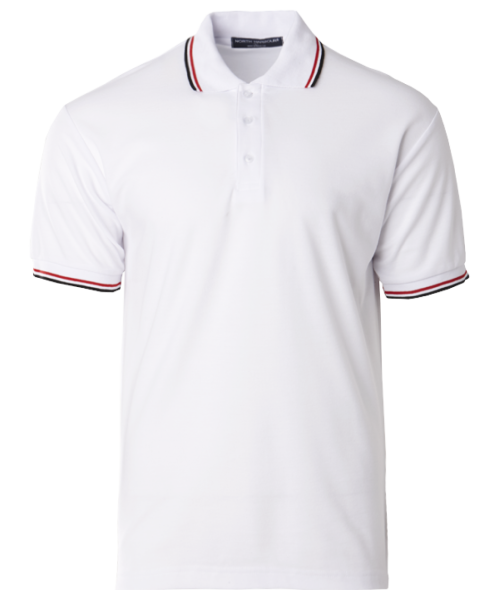 NHB 2701 White-Red-Black  North Harbour  Cotton Polo Shirt Johor Bahru (JB), Malaysia, Kuala Lumpur (KL), Selangor, Singapore Supplier, Suppliers, Supply, Supplies | M Sport Apparel