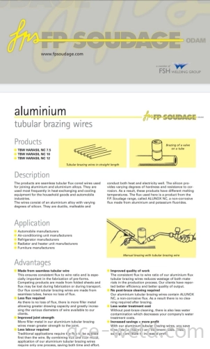 FSH ZINAL 4 TUBULAR BRAZING ROD 