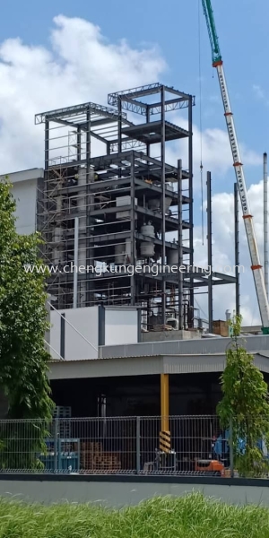  JB Cocoa Butter Tower (PTP) Structure Steel Works Selangor, Malaysia, Kuala Lumpur (KL), Kajang Fabrication, Service | Kejuruteraan Cheng Kung Sdn Bhd