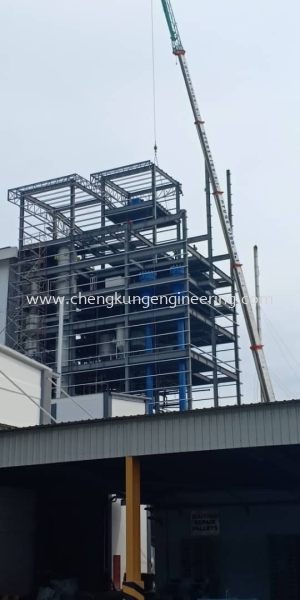  JB Cocoa Butter Tower (PTP) Structure Steel Works Selangor, Malaysia, Kuala Lumpur (KL), Kajang Fabrication, Service | Kejuruteraan Cheng Kung Sdn Bhd