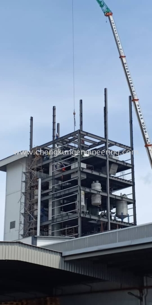  JB Cocoa Butter Tower (PTP) Structure Steel Works Selangor, Malaysia, Kuala Lumpur (KL), Kajang Fabrication, Service | Kejuruteraan Cheng Kung Sdn Bhd