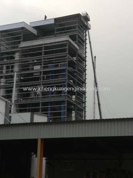  JB Cocoa Butter Tower (PTP) Structure Steel Works Selangor, Malaysia, Kuala Lumpur (KL), Kajang Fabrication, Service | Kejuruteraan Cheng Kung Sdn Bhd