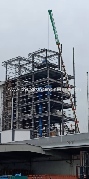  JB Cocoa Butter Tower (PTP) Structure Steel Works Selangor, Malaysia, Kuala Lumpur (KL), Kajang Fabrication, Service | Kejuruteraan Cheng Kung Sdn Bhd