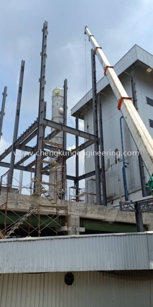  JB Cocoa Butter Tower (PTP) Structure Steel Works Selangor, Malaysia, Kuala Lumpur (KL), Kajang Fabrication, Service | Kejuruteraan Cheng Kung Sdn Bhd