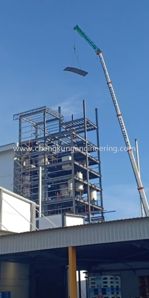  JB Cocoa Butter Tower (PTP) Structure Steel Works Selangor, Malaysia, Kuala Lumpur (KL), Kajang Fabrication, Service | Kejuruteraan Cheng Kung Sdn Bhd