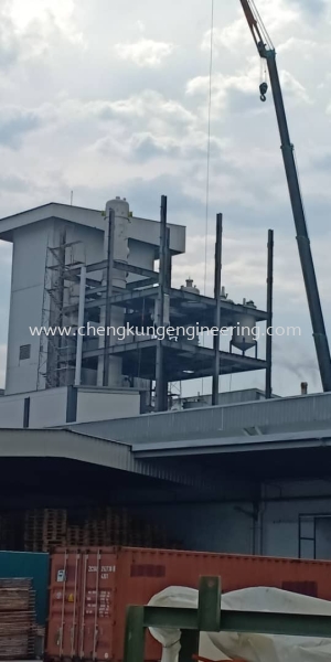  JB Cocoa Butter Tower (PTP) Structure Steel Works Selangor, Malaysia, Kuala Lumpur (KL), Kajang Fabrication, Service | Kejuruteraan Cheng Kung Sdn Bhd