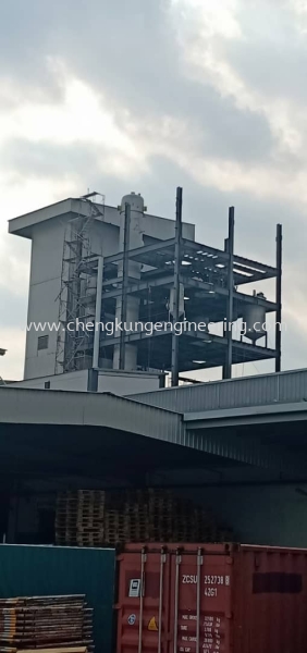  JB Cocoa Butter Tower (PTP) Structure Steel Works Selangor, Malaysia, Kuala Lumpur (KL), Kajang Fabrication, Service | Kejuruteraan Cheng Kung Sdn Bhd