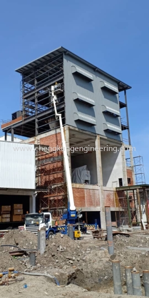  JB Cocoa Roaster Tower (PTP) Structure Steel Works Selangor, Malaysia, Kuala Lumpur (KL), Kajang Fabrication, Service | Kejuruteraan Cheng Kung Sdn Bhd