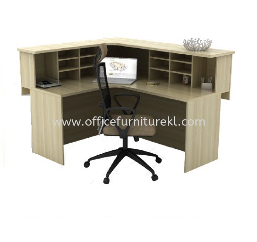 MUPHI RECEPTION COUNTER OFFICE TABLE - reception counter office table pusat bandar damansara | reception counter office table bangsar | reception counter office table puncak kiara 