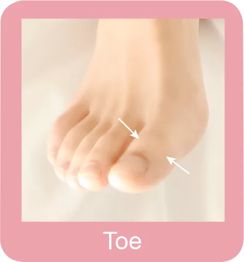Permanent hair removal toes