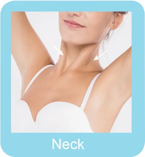 Permanent hair removal neck