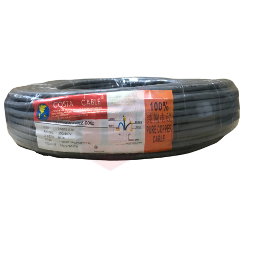  COSTA 3C0RE FLEXIBLE CABLE 23x0016 (BC) 90M  3 Core Flexible Cable VDE and Flexible Cable Johor Bahru (JB), Malaysia Suppliers, Supplies, Supplier, Supply | HTI SOLUTIONS SDN BHD