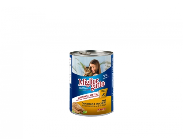 01245 Migliorgatto Pate with Chicken & Turkey Migliorgatto - Wet in Tins Cat Food Morando Selangor, Malaysia, Kuala Lumpur (KL), Sungai Buloh Supplier, Suppliers, Supply, Supplies | Petopet Marketing Sdn Bhd