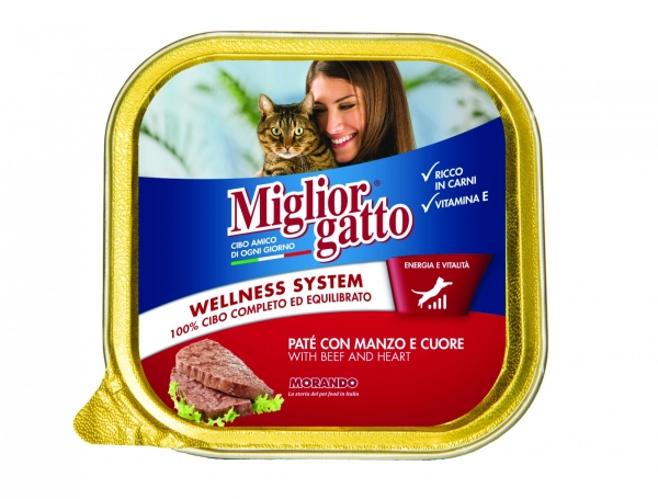 01306 Migliorgatto Pate Alutray with Beef & Heart  Migliorgatto - Alutrays Cat Food Morando Selangor, Malaysia, Kuala Lumpur (KL), Sungai Buloh Supplier, Suppliers, Supply, Supplies | Petopet Marketing Sdn Bhd