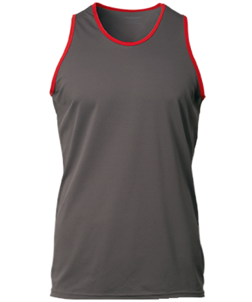 CRV 1502 Charcoal-Red Tank Top & Sport Tee Johor Bahru (JB), Malaysia, Kuala Lumpur (KL), Selangor, Singapore Supplier, Suppliers, Supply, Supplies | M Sport Apparel