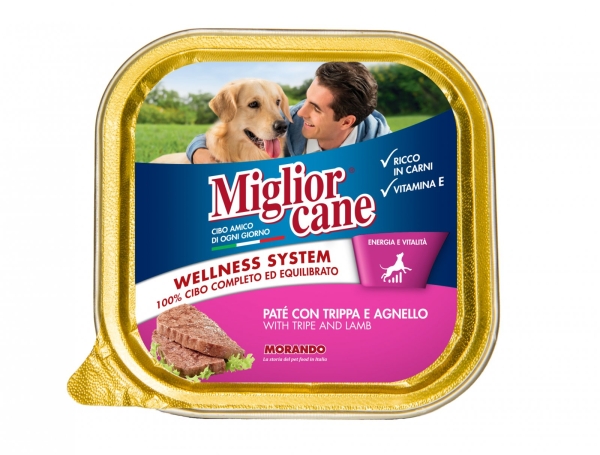 01143 Migliorcane Pate Alutray with Tripes & Lamb Migliorcane - Alutrays Dog Food Morando Selangor, Malaysia, Kuala Lumpur (KL), Sungai Buloh Supplier, Suppliers, Supply, Supplies | Petopet Marketing Sdn Bhd