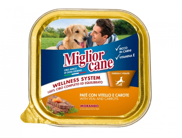 01144 Migliorcane Pate Alutray with Veal & Carrots Migliorcane - Alutrays Dog Food Morando Selangor, Malaysia, Kuala Lumpur (KL), Sungai Buloh Supplier, Suppliers, Supply, Supplies | Petopet Marketing Sdn Bhd