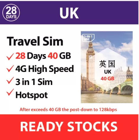 UK 28 days - 40 GB / 65V43