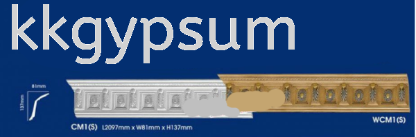 CM1(S) & WCM1(S) Crown Moulding Cornice Cornices Malaysia, Selangor, Kuala Lumpur (KL), Petaling Jaya (PJ) Supplier, Suppliers, Supply, Supplies | K & K Gypsum Marketing Sdn Bhd