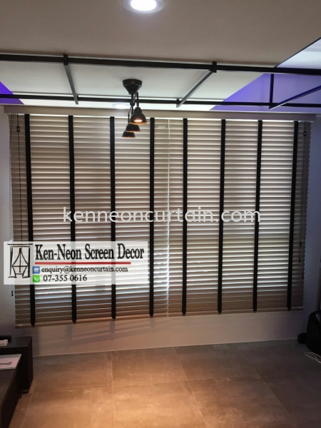 TB 02 Custom Make and Installation Timber Blinds  Timber Blinds Johor Bahru (JB), Malaysia, Taman Molek Supplier, Installation, Supply, Supplies | Ken-Neon Screen Decor