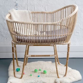 RBB 017 - RATTAN BABY BED