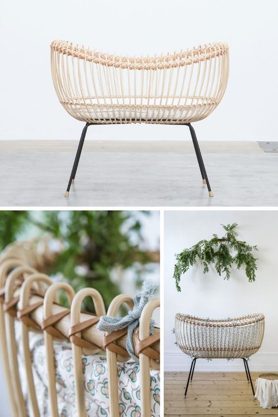 RBB 016 - RATTAN BABY BED